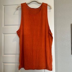 Men’s orange lulu, tank top